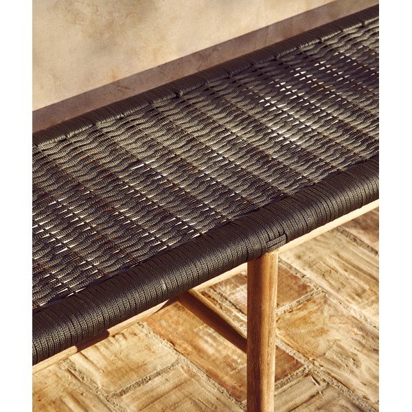 Tumši pelēks/dabīga toņa masīvkoka dārza sols Alipa – Kave Home-image-3