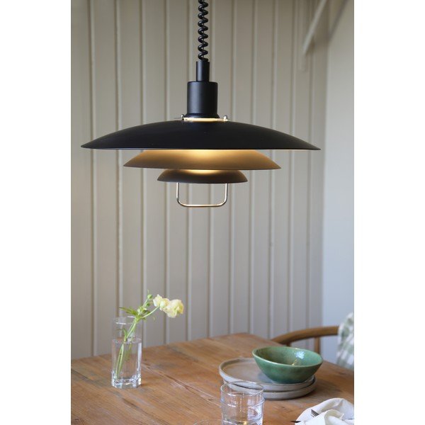 Melna piekaramā lampa Markslöjd Kikrenes, ø 48 cm-image-2