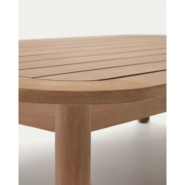 Dabīga toņa eikalipta masīvkoka žurnālgaldiņš 89x140 cm Sacova – Kave Home-image-3