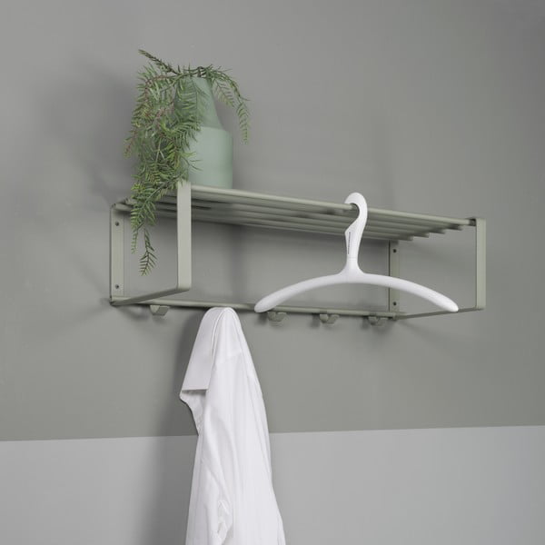 Dūmakaini zaļš metāla sienas pakaramais ar plauktu 70 cm Rex – Spinder Design-image-3
