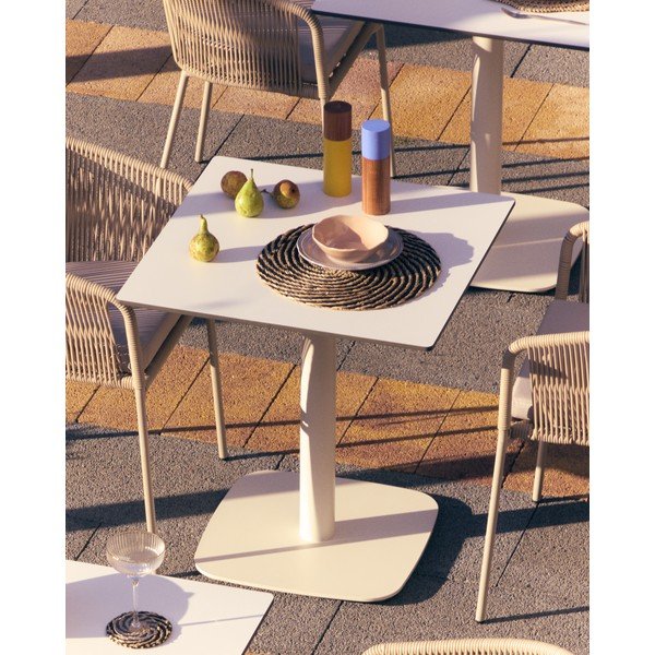 Metāla dārza ēdamgalds 68x68 cm Dina – Kave Home-image-1