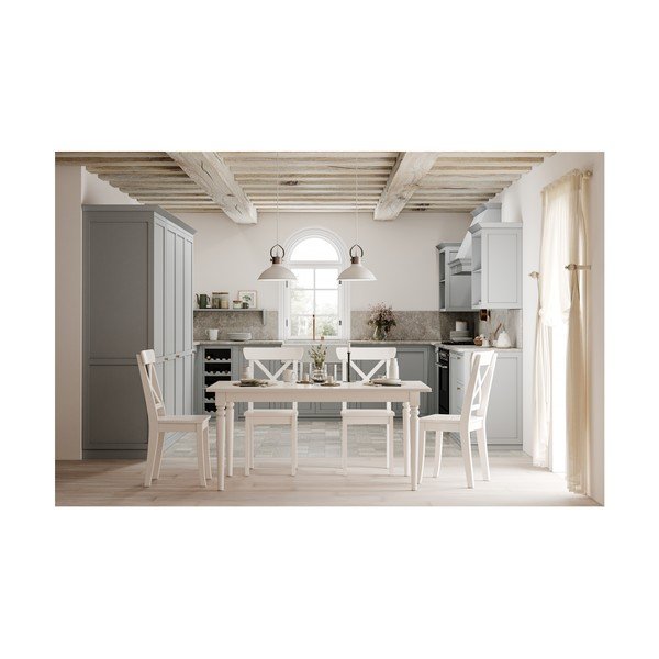 Balta piekaramā lampa ar metāla abažūru Mees – GTV-image-2