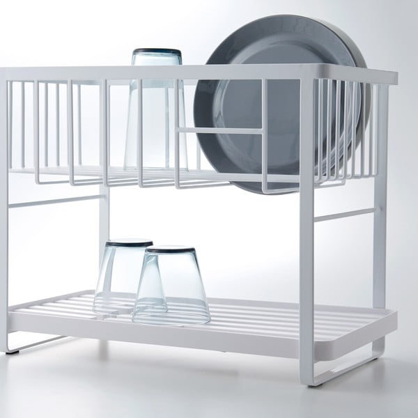 Divu līmeņu metāla trauku žāvētājs Tower – YAMAZAKI-image-4