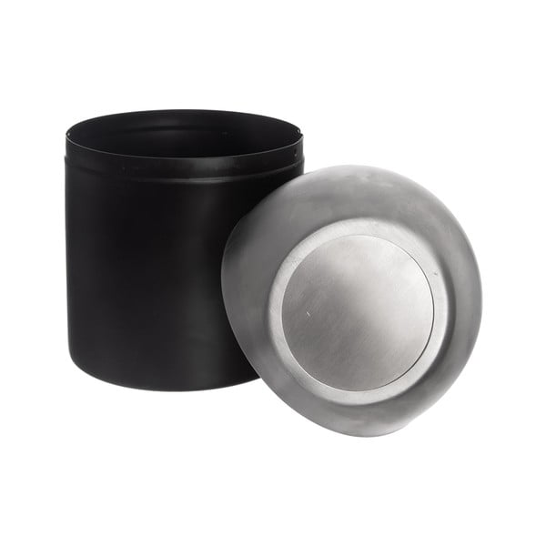 Melna nerūsējošā tērauda atkritumu tvertne 1,2 l BLACK – Orion-image-2