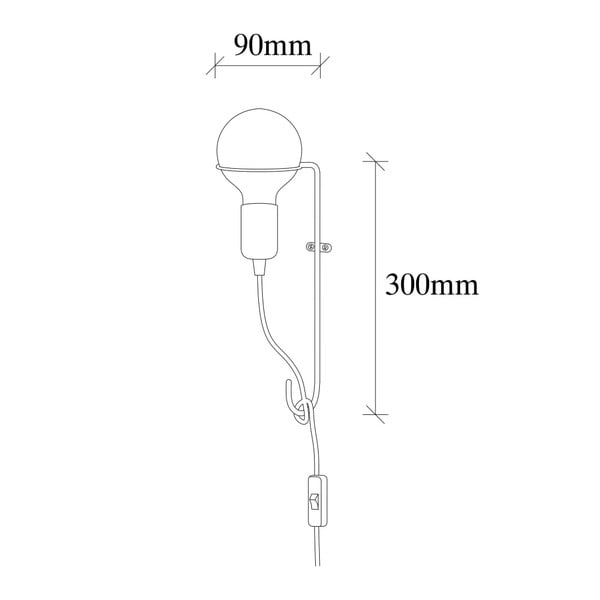 Metāla sienas lampa zelta krāsā Opviq lights Rodopi-image-3