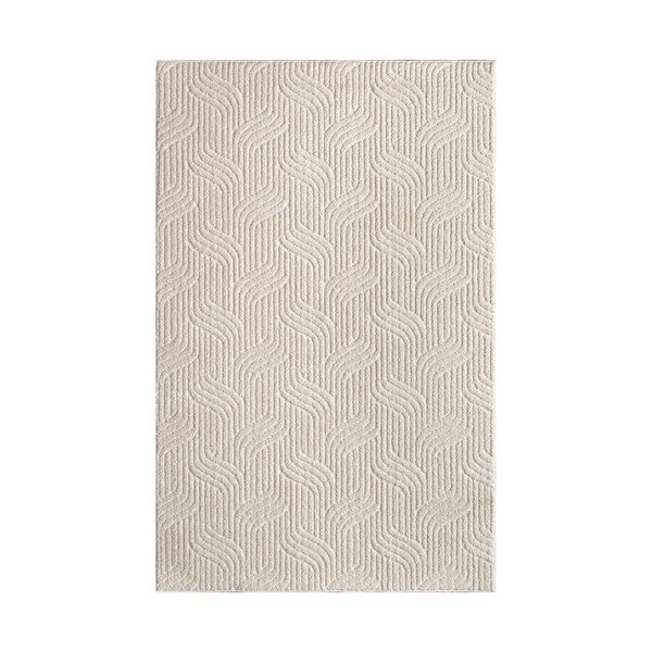 Krēmkrāsas mazgājams paklājs 150x230 cm Loopy – Mila Home