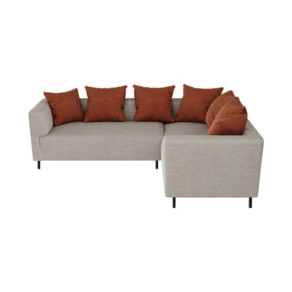 Pelēki bēšs stūra dīvāns Ghado Nosto, labais stūris-image-2