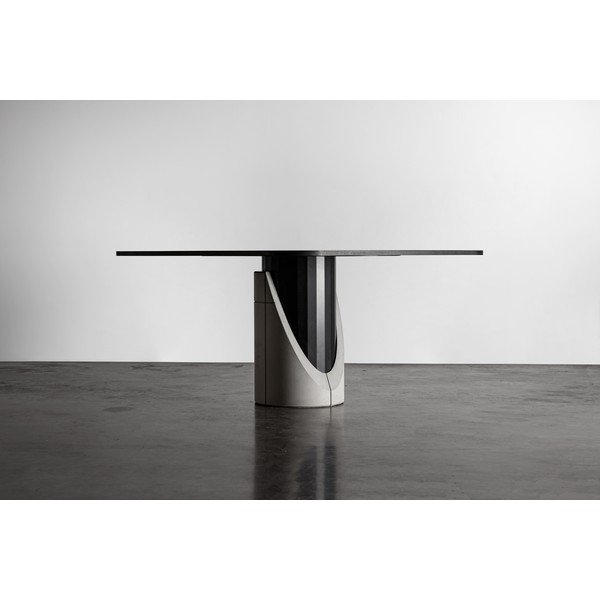 Ēdamgalds ar ozolkoka imitācijas virsmu 140x140 cm Sharp – Lyon Béton-image-2