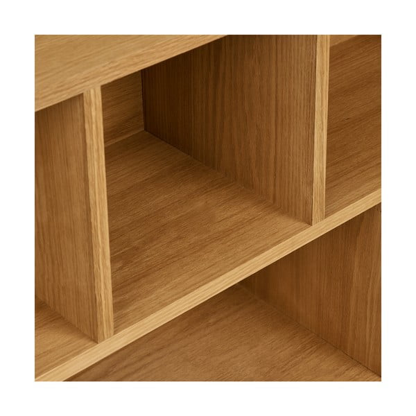 Dabīga toņa grāmatplaukts ar ozolkoka imitāciju 30x104,5x112 cm Oshawa – House Nordic-image-4