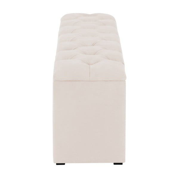 Bēšs otomāns ar uzglabāšanas vietu Kooko Home Manna, 47 x 160 cm-image-3