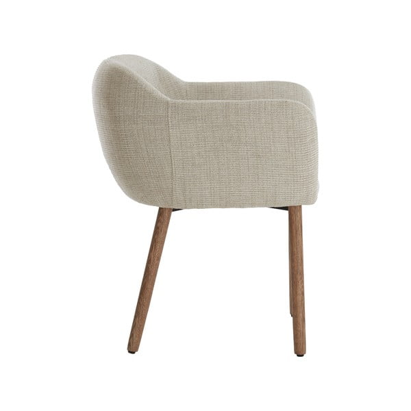 Bēši polsterēti ēdamistabas krēsli ar roku balstiem (2 gab.) Blaine – Light & Living-image-3