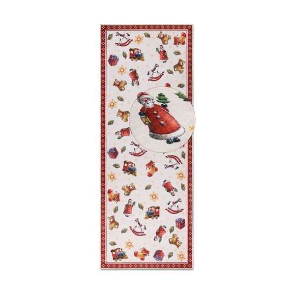 Sarkans celiņa paklājs ar Ziemassvētku motīvu 80x200 cm Red Christmas – Villeroy&Boch