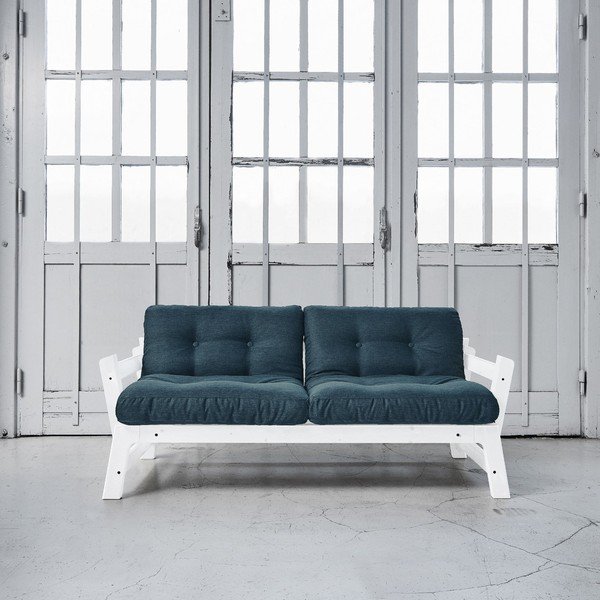 Dīvāns gulta Karup Step White/Deep Blue-image-1