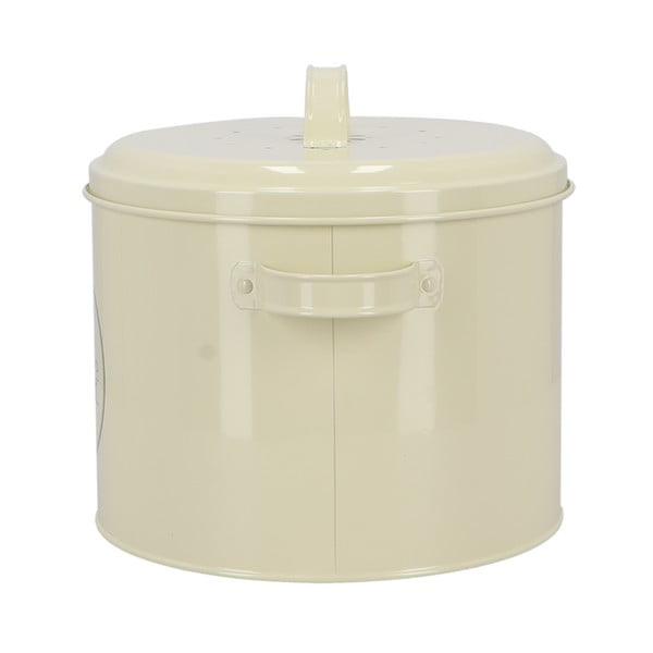 Balts kompostējams atkritumu konteiners 6,3 l Vintage - Esschert Design-image-3