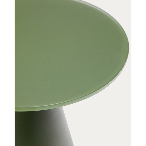 Apaļš sānu galdiņš ar stikla galda virsmu ø 30 cm Wilshire – Kave Home-image-4