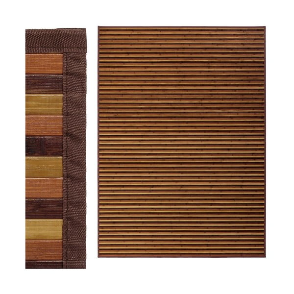 Sinepju dzeltens/brūns bambusa paklājs 180x250 cm – Casa Selección-image-1