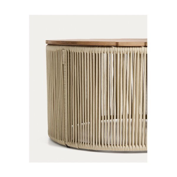 Apaļš dārza kafijas galdiņš ar akācijas koka galda virsmu ø 70 cm Dandara – Kave Home-image-3