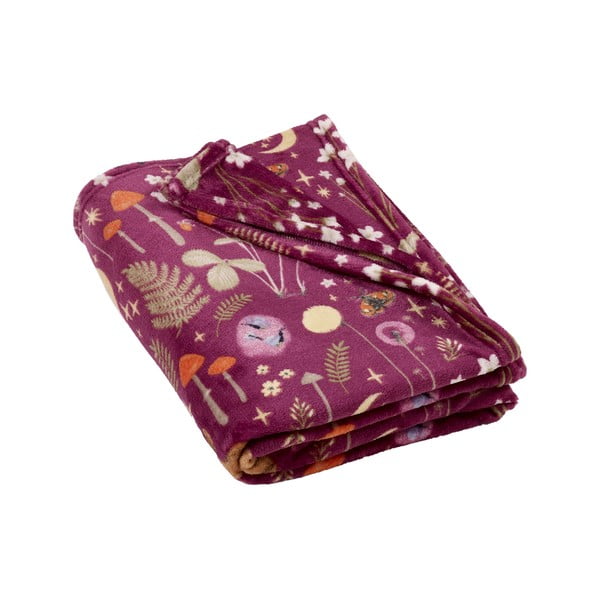 Violets mikroplīša pleds 130x170 cm Enchanted Twilight Animals – Catherine Lansfield