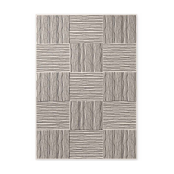 Melns/krēmkrāsas iekštelpu un āra paklājs 120x170 cm Haringey Nightingale – Ted Baker