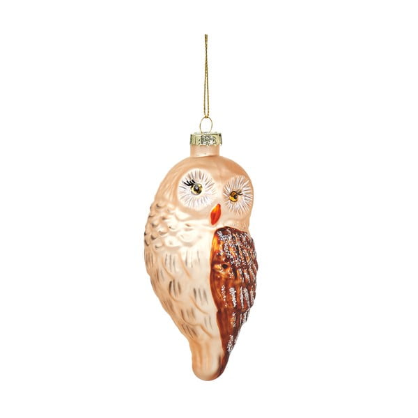 Stikla Ziemassvētku eglītes rotājums Owl – Sass & Belle