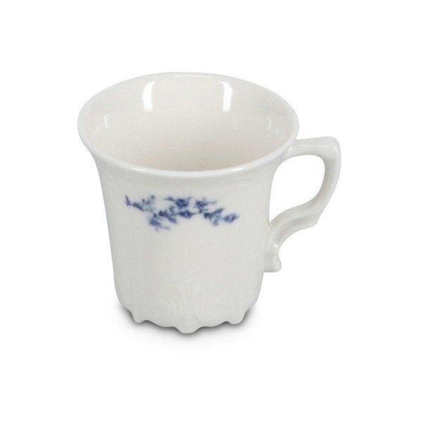 Balta/zila espreso porcelāna tasīte 110 ml Retro – BonBistro-image-2