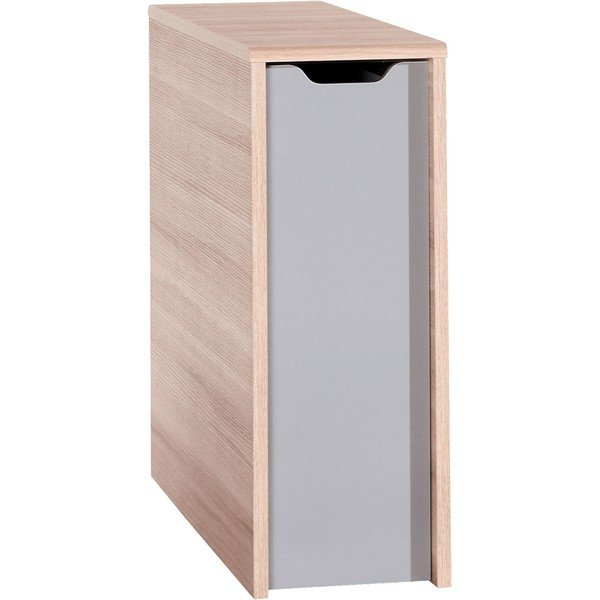 Skapītis ar pelēkām durvīm vienvietīgai gultai Vox Evolve