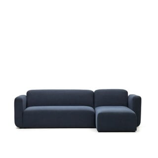 Tumši zils stūra dīvāns (maināms stūris) Neom – Kave Home