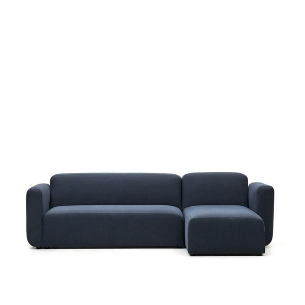 Tumši zils stūra dīvāns (maināms stūris) Neom – Kave Home