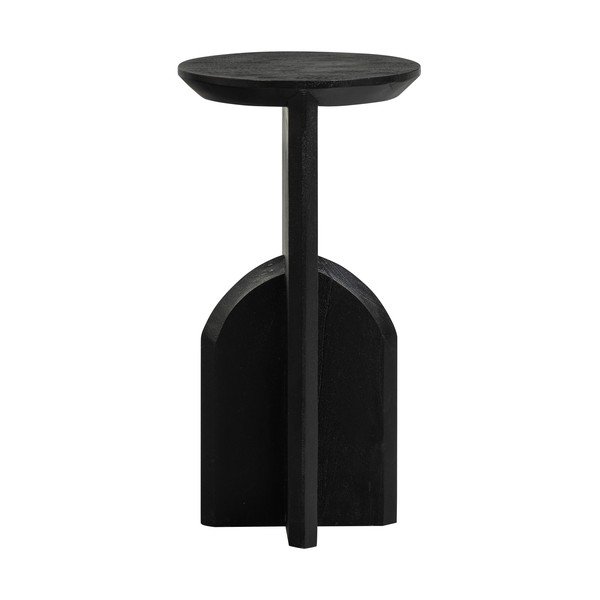 Akācijas masīvkoka apaļš sānu galdiņš ø 30 cm Kioni – WOOOD