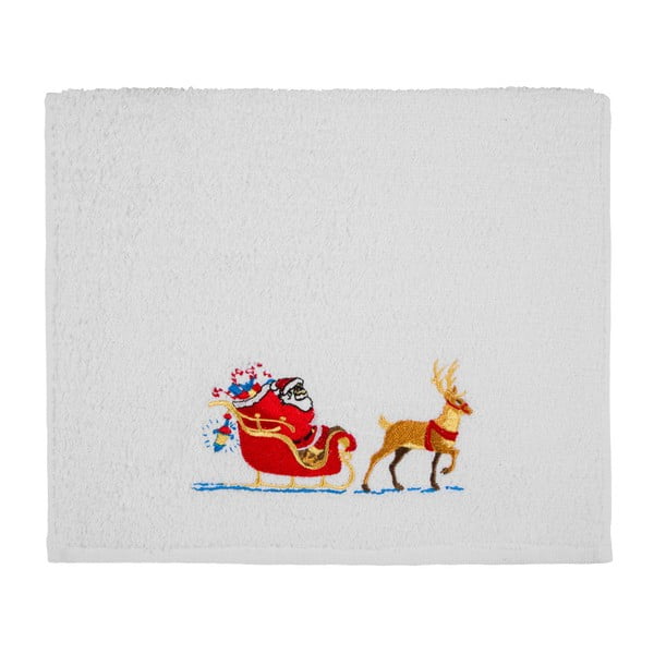 Dvieļu komplekts Christmas Sledge White, 30 x 50 cm