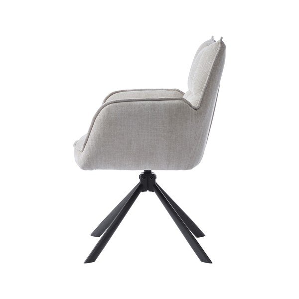 Krēmkrāsas polsterēti ēdamistabas krēsli (2 gab.) Marilla – Unique Furniture-image-3