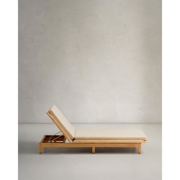 Dabīga toņa rotangpalmas regulējams dārza zvilnis Galea – Kave Home-image-4
