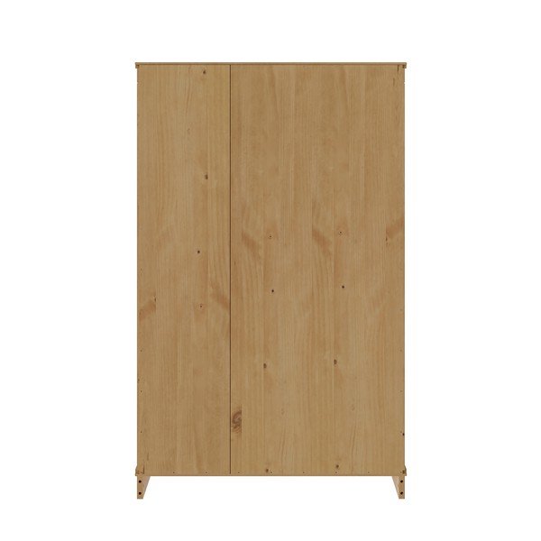Gaiša dabīga toņa priedes masīvkoka skapītis 74x118x35 cm Anita – Støraa-image-4
