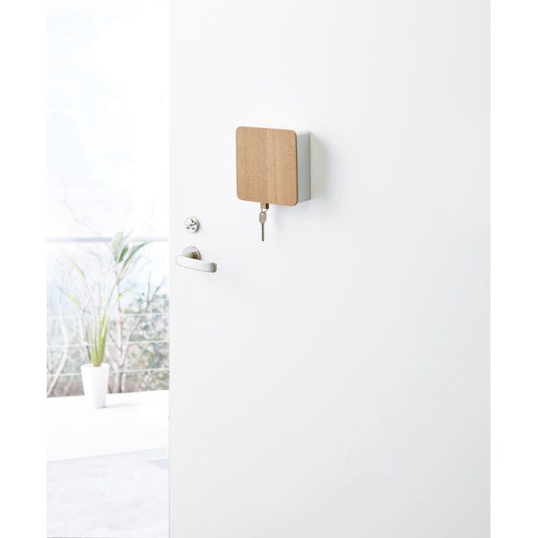 Balts atslēgu skapis ar saplākšņa durvīm Yamazaki Rin-image-4