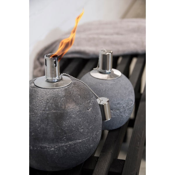 Betona eļļas lampa (augstums 16 cm) – Esschert Design-image-1