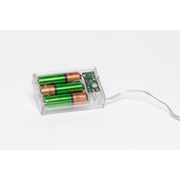 Brūna ar baterijām darbināma gaismiņu virtene ar LED spuldzītēm LUKKA, 30 gaismiņas-image-2