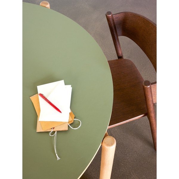 Ozola masīvkoka apaļš ēdamgalds ø 115 cm Oblique – Hübsch-image-1