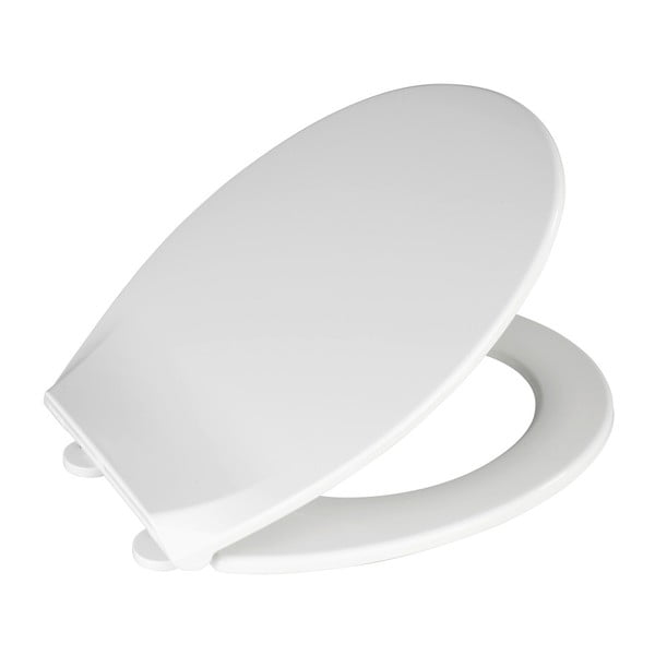 Balts tualetes poda sēdeklis ar vieglu aizvēršanas sistēmu Wenko Kos, 44 x 37 cm-image-2