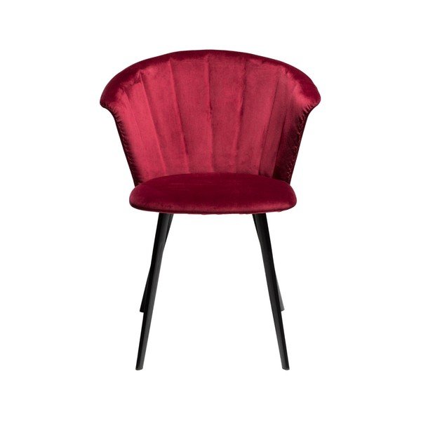 Tumši sarkans krēsls DAN-FORM Denmark Merge Velvet-image-1