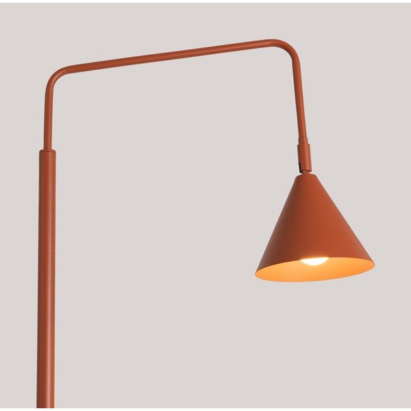 Ķieģeļu sarkana tērauda stāvlampa ar saliekamu konstrukciju (augstums 165 cm) Zylo – Sollux-image-3