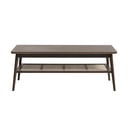 Brūns žurnālgaldiņš ar ozolkoka imitācijas galda virsmu 60x120 cm Barrali – Unique Furniture