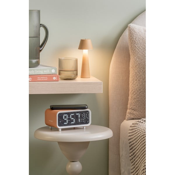 Modinātājpulkstenis ar bezvadu uzlādi Chunky LED – Karlsson-image-1