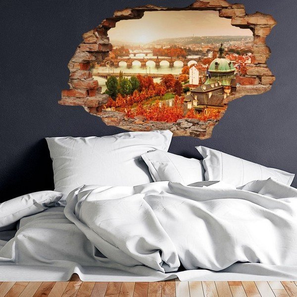 3D sienas uzlīme Ambiance Prague Autumn, 90 x 60 cm-image-3