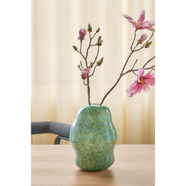 Zaļa stikla rokām darināta vāze (augstums 29 cm) Miro – Hübsch-image-2