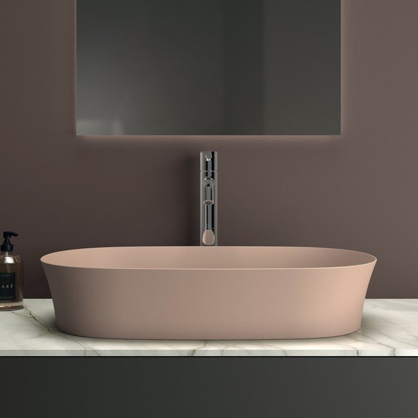 Gaiši rozā keramikas izlietne 60x38 cm Ipalyss – Ideal Standard-image-1