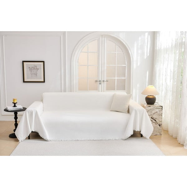 Balts pārvalks dīvānam 2 sēdvietām Talo – Filumi-image-2