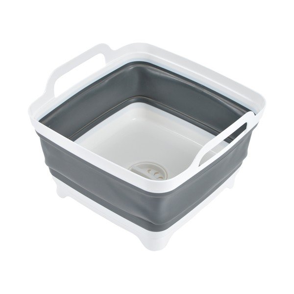Balta/pelēka mazgāšanas bļoda 9 l – Homéa