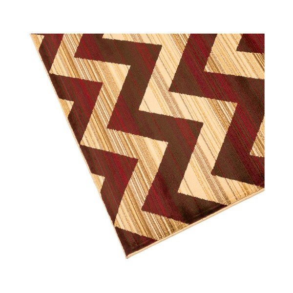 Floorita Inspiration Zig Zag brūns augstas izturības paklājs, 165 x 235 cm-image-2