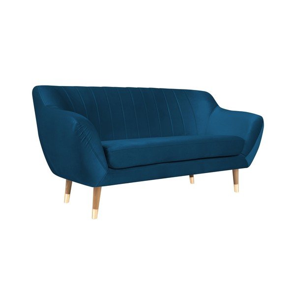 Zils samta dīvāns Mazzini Sofas Benito, 158 cm-image-2