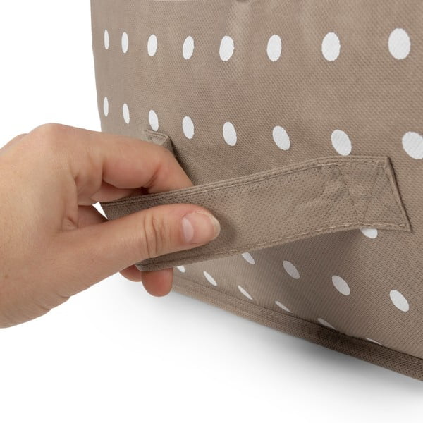 Maza smilškrāsas uzglabāšanas kaste drēbēm Compactor Dots-image-3